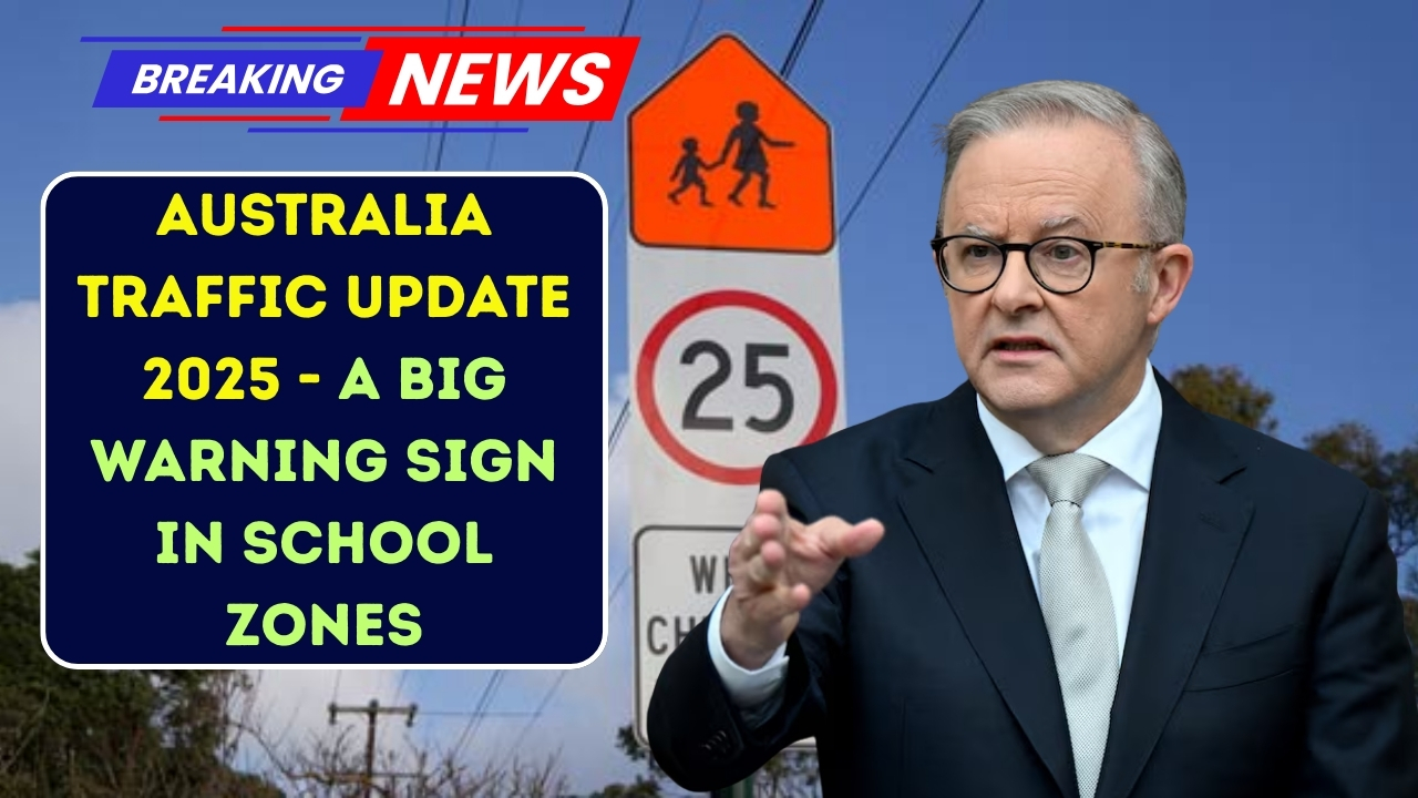 A Big Warning Sign In School Zones