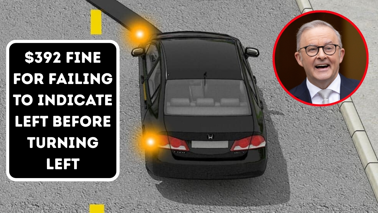 $392 Fine for Failing to Indicate Left Before Turning Left