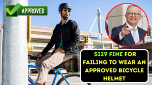 $129 Fine for Failing to Wear an Approved Bicycle Helmet