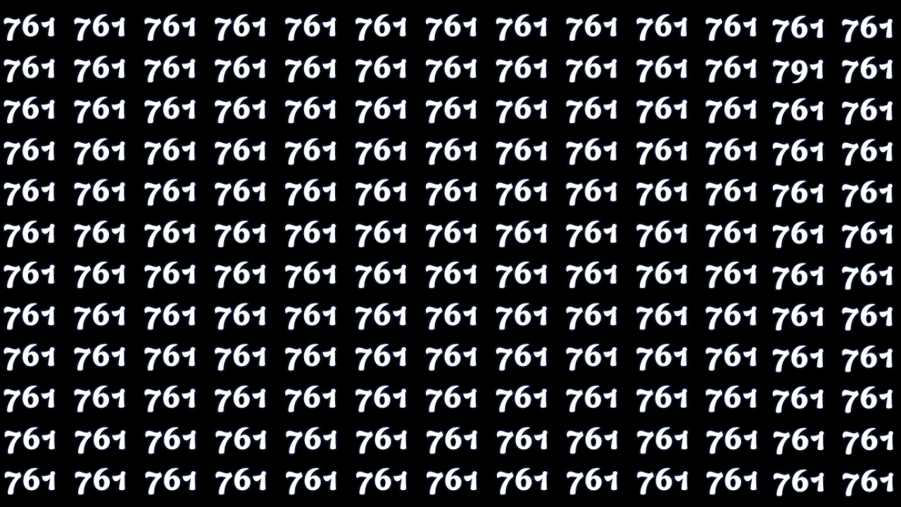 Find The Number 791