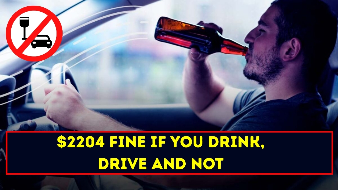 $2204 Fine If You Drink, Drive And Not