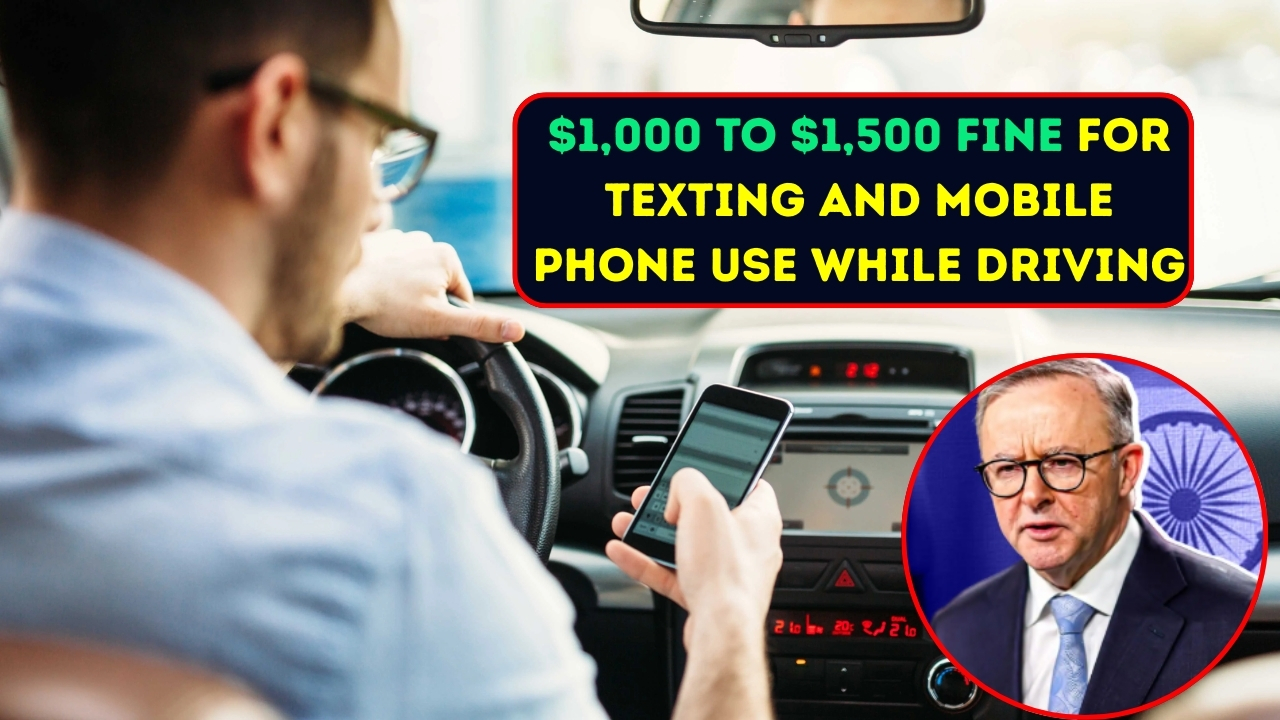 $1,000 to $1,500 Fine for Texting and Mobile Phone Us